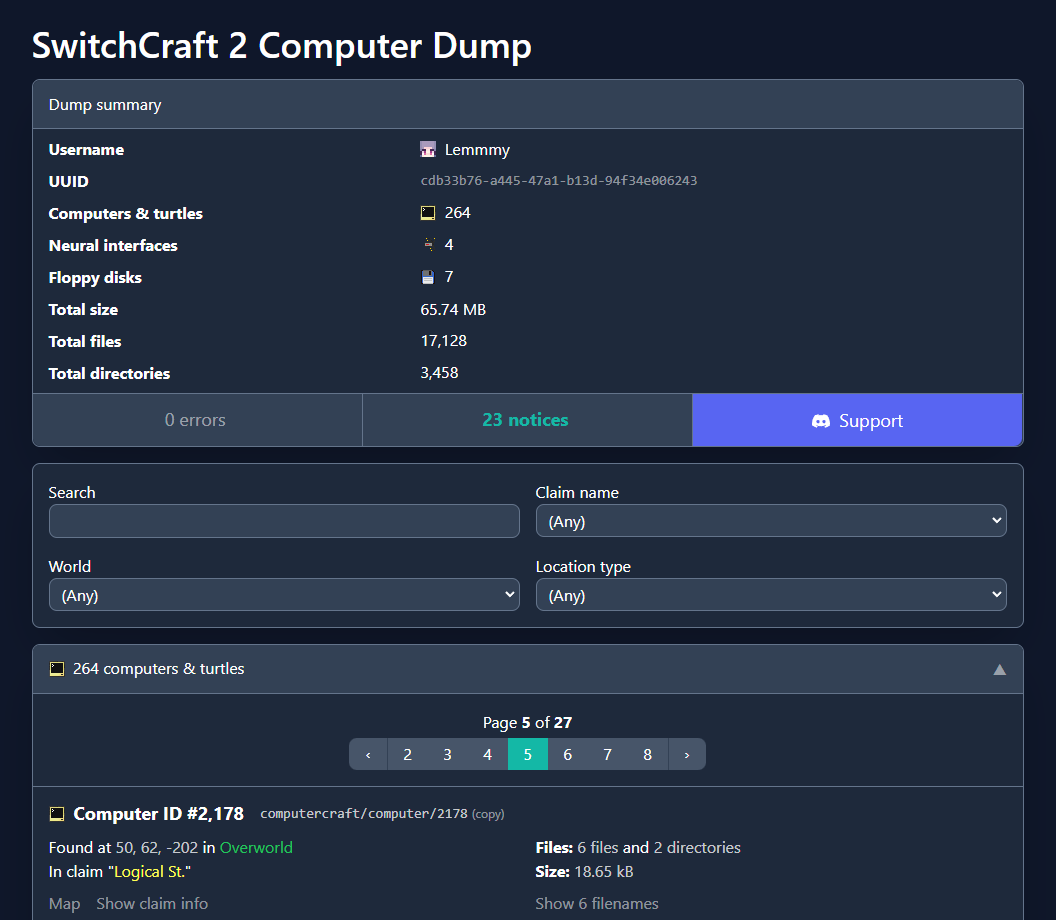 SwitchCraft 2 Computer Dump